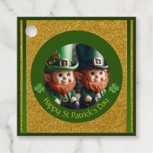 Etiquetas Para Lembrancinhas Obrigados de Dia de São Patrício Miniatura Leprech