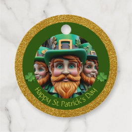 Etiquetas Para Lembrancinhas Obrigados de Dia de São Patrício Miniatura Leprech