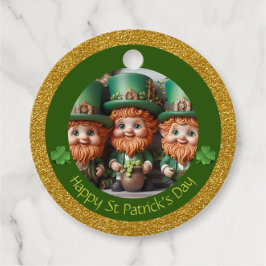 Etiquetas Para Lembrancinhas Obrigados de Dia de São Patrício Miniatura Leprech