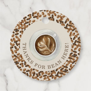Etiquetas Para Lembrancinhas Obrigados Para Bean Here Chá de fraldas Café