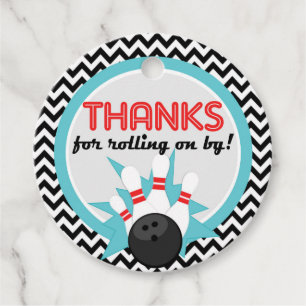 Etiquetas Para Lembrancinhas Obrigados para Rolling On By Boliche Favor Tags