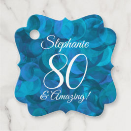 Etiquetas Para Lembrancinhas Oceano Elegante Azul 80 e Festa de aniversário Inc