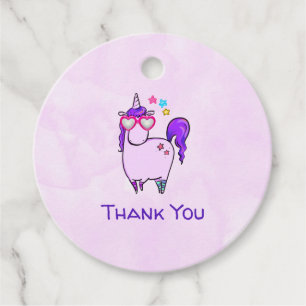 Etiquetas Para Lembrancinhas Óculos em forma de coração, um bom Unicórnio o