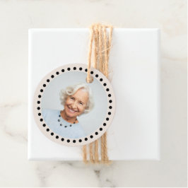 Etiquetas Para Lembrancinhas Oferta de Fotografias de Bolinhas Editável Simples