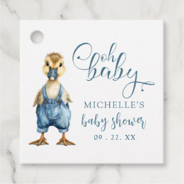 Etiquetas Para Lembrancinhas Oh Baby Azul Jean Baby Chuveiro de Bebê em Denim
