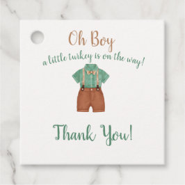 Etiquetas Para Lembrancinhas Oh Boy Little Turkey Chá de fraldas