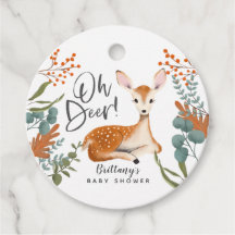 Oh Deer Rustic Fall Woodland Chá de fraldas