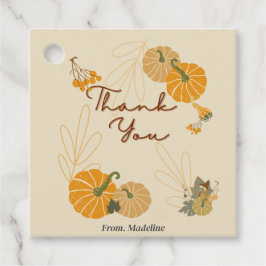 Etiquetas Para Lembrancinhas Olá, pessoal de outono, folha de abóbora Favor Eti