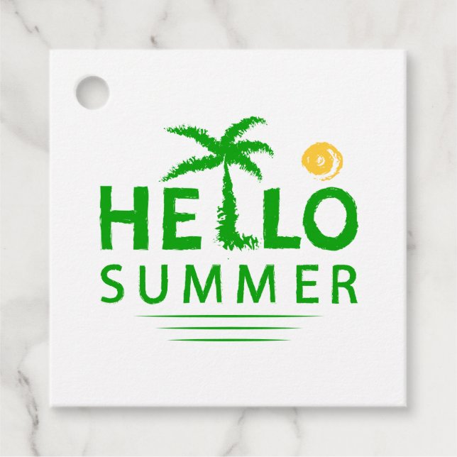 Etiquetas Para Lembrancinhas Olá Summer (Frente)