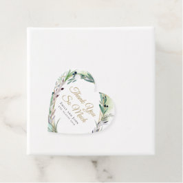 Etiquetas Para Lembrancinhas Olive Leaf/Script/names/message/casamento obrigado