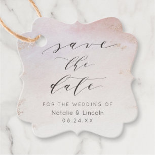 Etiquetas Para Lembrancinhas Ombre Fosco De Rosa De Cor Rosa Dourada Guarde A D