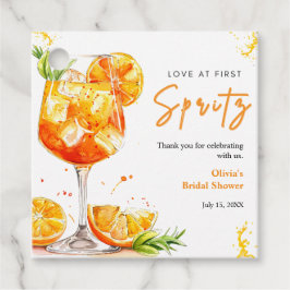 Etiquetas Para Lembrancinhas Orange Cocktail Love at First Spritz Bridal Shower