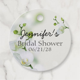 Etiquetas Para Lembrancinhas Orquídea elegante suave