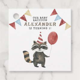 Etiquetas Para Lembrancinhas Our Baby Raccoon 1st Birthday