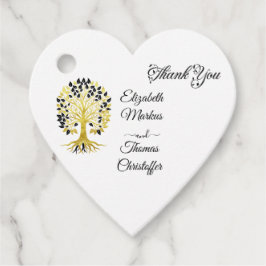 Etiquetas Para Lembrancinhas Ouro de Casamento Sofisticado do Eterno de Vida