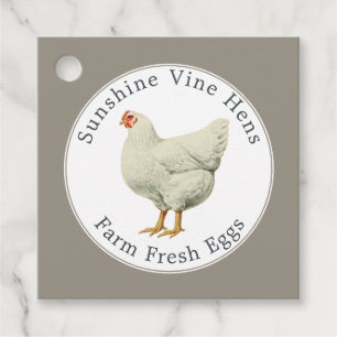 Etiquetas Para Lembrancinhas Ovos Frescos fazendas Vintage Hen Modern Ovocarton