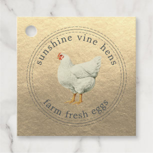 Etiquetas Para Lembrancinhas Ovos Frescos fazendas Vintage Hen Modern Ovocarton