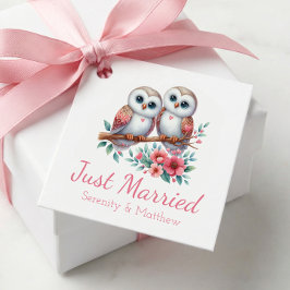 Etiquetas Para Lembrancinhas Owl Woodland Boho Rustic Country Just Married