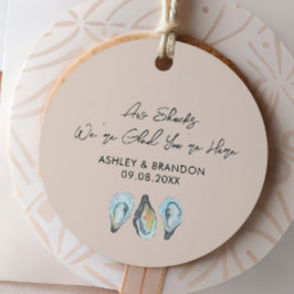 Etiquetas Para Lembrancinhas Oyster Aw Shucks We're Glad You're Here Wedding