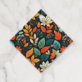 Etiquetas Para Lembrancinhas Padrão de Flores Exóticas Florais