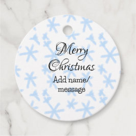 Etiquetas Para Lembrancinhas Padrão de neve azul escamas de Natal padrão de nev