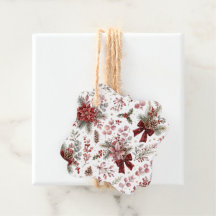 Padrão Floral de Natal Vintage Elegante