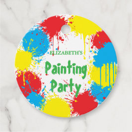 Etiquetas Para Lembrancinhas Painting Party Kids Birthday