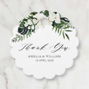 Etiquetas Para Lembrancinhas palmeira tropical deixa verde casamento floral