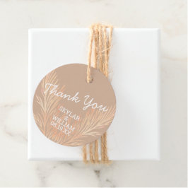 Etiquetas Para Lembrancinhas Pampas Grass Weding Trendy Boho Obrigado