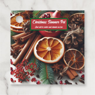 Etiquetas Para Lembrancinhas Panela de Aromas de Natal
