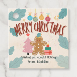 Etiquetas Para Lembrancinhas Pão de gengibre bonito de Natal