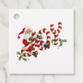 Etiquetas Para Lembrancinhas Papai Noel Clássico Vintage Alegria