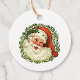 Etiquetas Para Lembrancinhas Papai Noel Clássico Vintage Presente de Natal