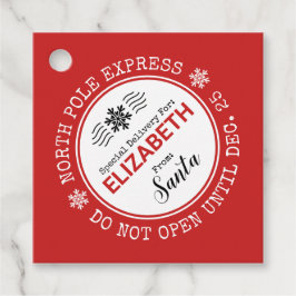 Etiquetas Para Lembrancinhas Papais noeis do Polo Norte Entrega Especial Natal