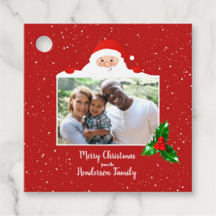 Etiquetas Para Lembrancinhas Papais noeis Festivos Cheeky - Foto Personalizada