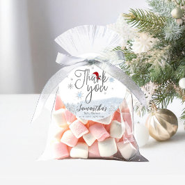 Etiquetas Para Lembrancinhas Papais noeis Natal Chá de fraldas de inverno Obrig