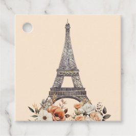 Etiquetas Para Lembrancinhas Paris Eiffel Tower Beautiful Floral Bridal Shower