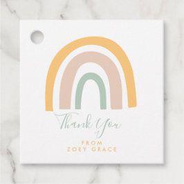 Etiquetas Para Lembrancinhas Partido Moderno Pastel Rainbow Obrigado
