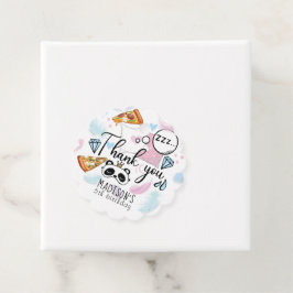 Etiquetas Para Lembrancinhas Partido Personalizado para Pizza e Pijamas