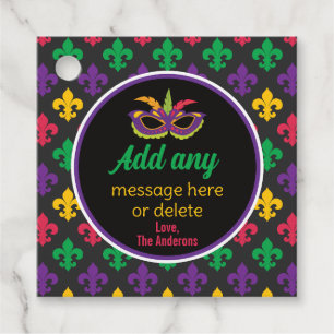 Etiquetas Para Lembrancinhas Partido Temático Mardi Gras Festivo Fleur De Lis