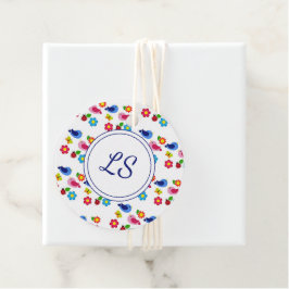 Etiquetas Para Lembrancinhas Pássaros e flores, primavera, brancos