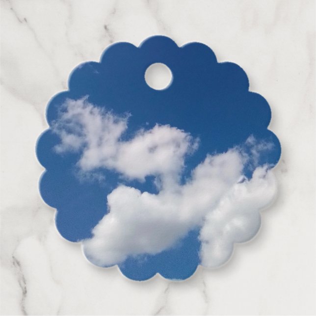 Etiquetas Para Lembrancinhas Passos nas nuvens (Frente)