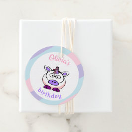 Etiquetas Para Lembrancinhas Pastel de aniversário personalizado unicórnio colo