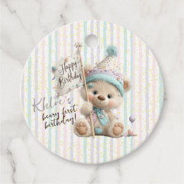 Etiquetas Para Lembrancinhas Pastel Teddy Bear Birthday 