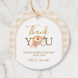 Etiquetas Para Lembrancinhas Pastel Um Pequeno Chá de fraldas De Pie Gingham