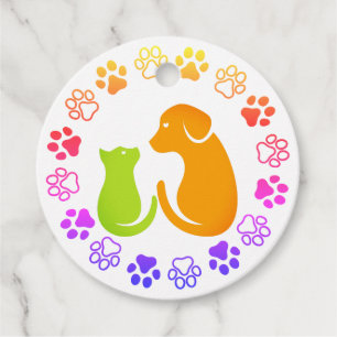 Etiquetas Para Lembrancinhas Patas de animais bonitas