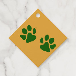 Etiquetas Para Lembrancinhas Paw imprime verde