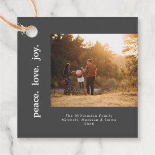 Etiquetas Para Lembrancinhas Paz Amor Alegria Férias Natal Família Foto