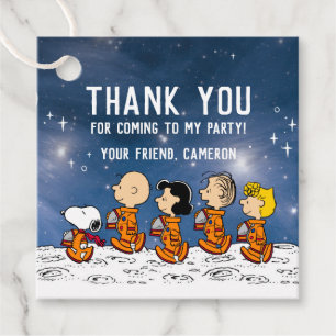 Etiquetas Para Lembrancinhas Peanuts Space Birthday - Astronauta Esnoopy