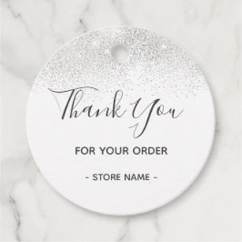 Etiquetas Para Lembrancinhas Pedido de Falha Personalizada de Prata Obrigado